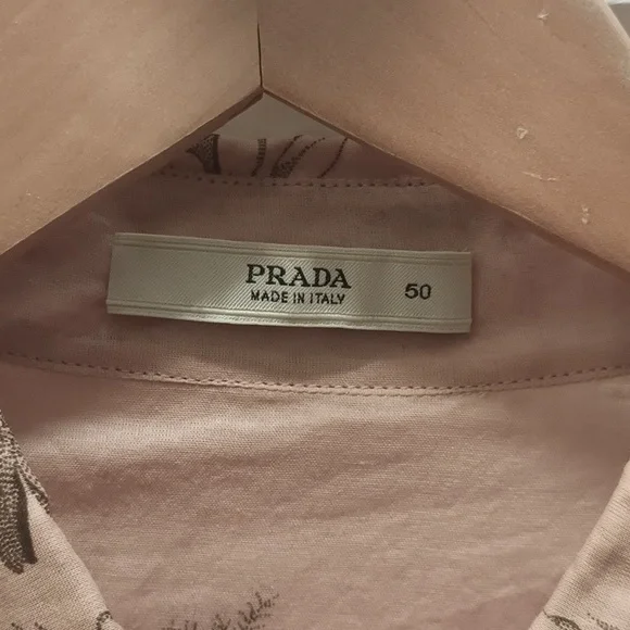 Prada Light Pink Botanical Women's Blouse - Picture 2 of 6